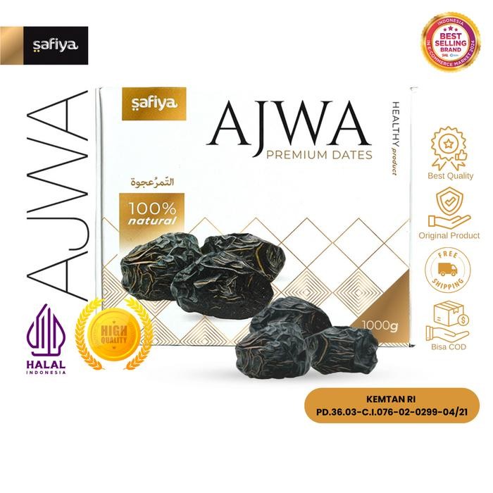 

oW.galiban - Safiya Kurma Ajwa 1Kg - Kurma Nabi Premium Original