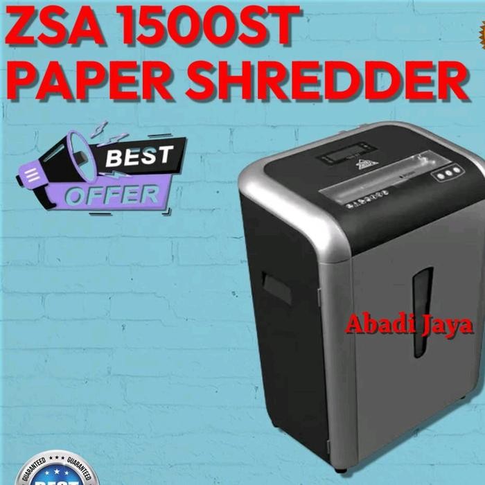 Stok Terbatas Zsa 1500St Paper Shredder Terlariss 