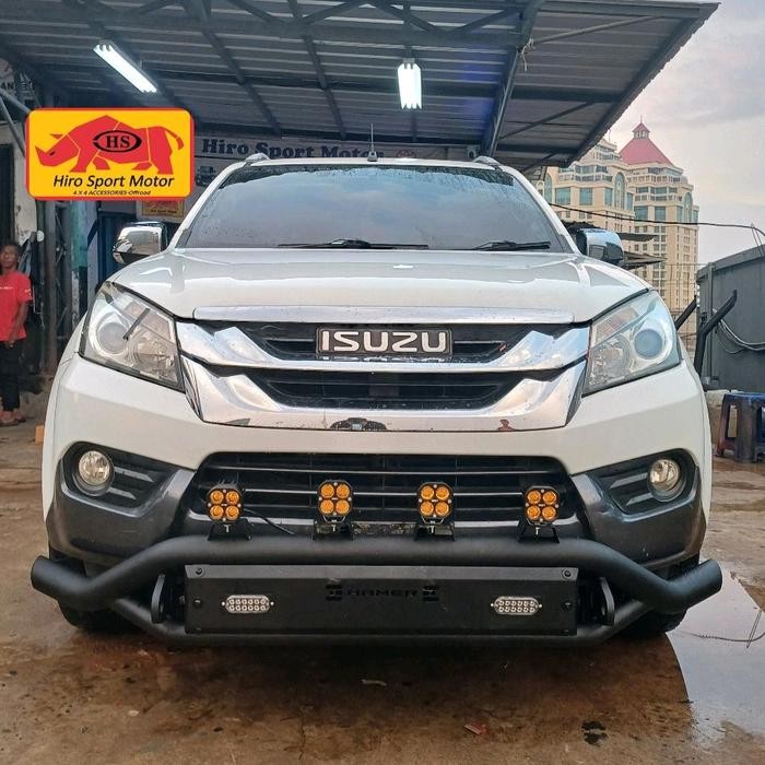 Tanduk Bumper Depan Isuzu Mux Model Hamer