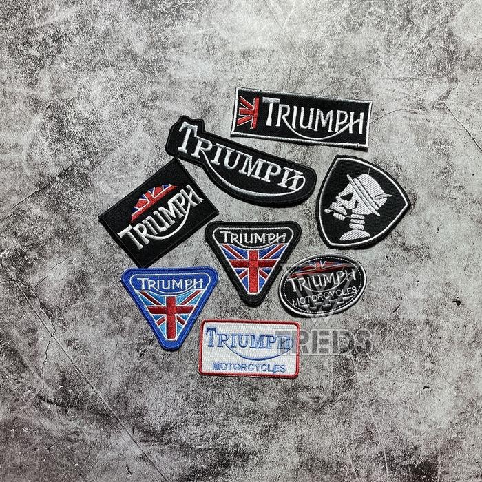 

SIAPKIRIM PATCH BORDIR JAHIT/PATCH EMBLEM MOTOR TRIUM/AKSESS READY STOCK