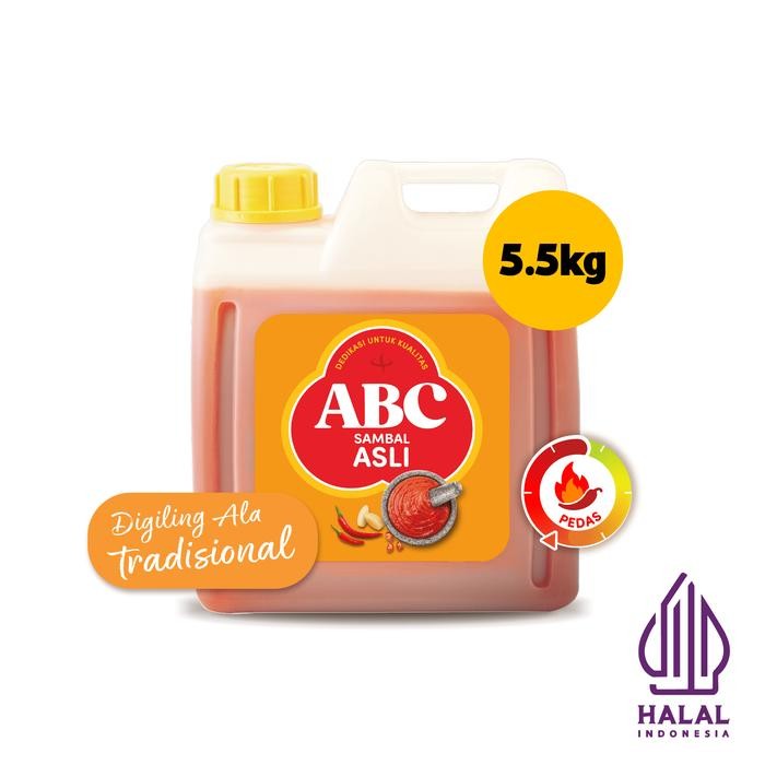 

Stok Baru ABC Saus Sambal Asli Jerigen 5.5 kg