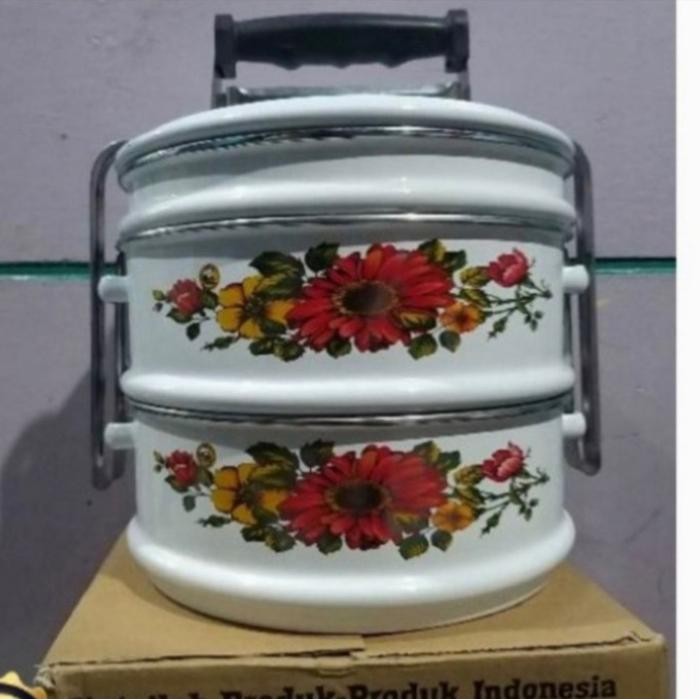 Rantang Enamel / Rantang Tenong 24Cm Susun 2,5
