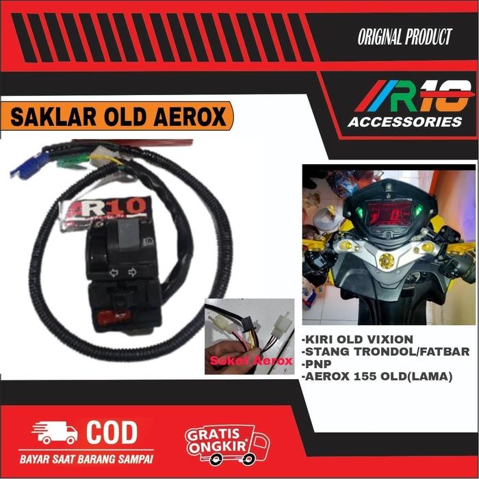 SAKLAR KIRI OLD AEROX 155 / STANG FATBAR KHUSUS / KIRI VIXION / PNP