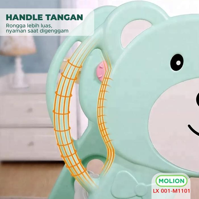 SPEEDS Perosotan Anak Mainan Seluncuran Anak Free Ring Basket Plastik Prosotan Anak Karakter