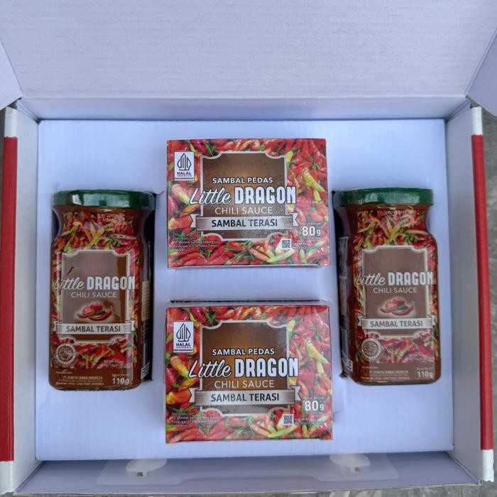 

TERMURAH Little Dragon Chili Gift Bag 2 Botol & 2 Box Terasi READY STOCK
