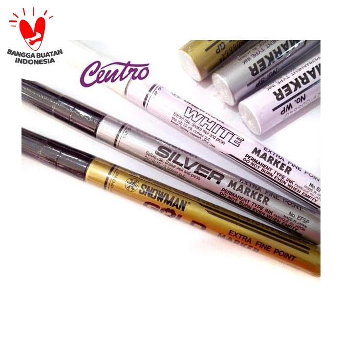 SNOWMAN EXTRA FINE MARKER/SNOWMAN SPIDOL KECIL - Putih