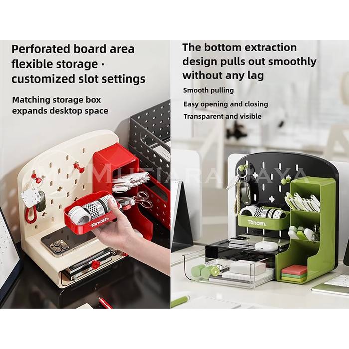 

TONCEN RAK KOTAK TEMPAT PENSIL ATK KUNCI MEJA ORGANIZER PREMIUM