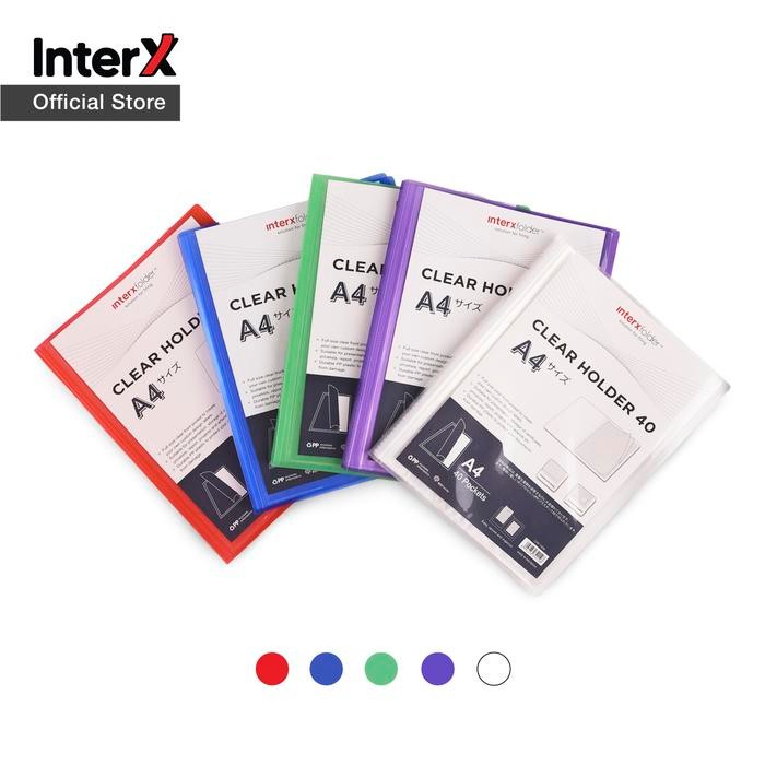 

InterX Folder Clear Holder / Document Keeper / Map Display Album Ada Kantong Depan 40 lembar A4