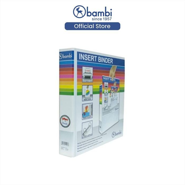

Bambi Insert Ring Binder A4 3 Ring Type D All Color Medium Size 30 mm Original