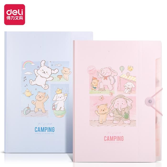 

Deli Map Dokumen Harmonika / Expanding File A4 Pink Biru PM303