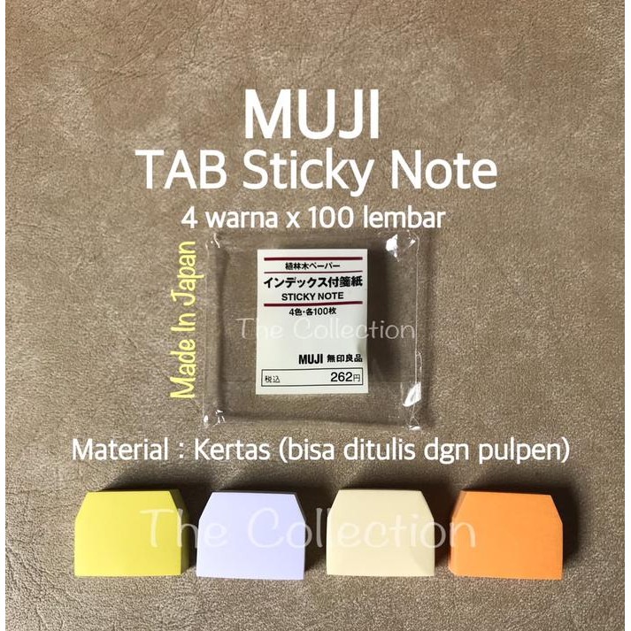 

ATK614MJ satuan MUJI TAB Stick Note Memo Pembatas Buku File 963010