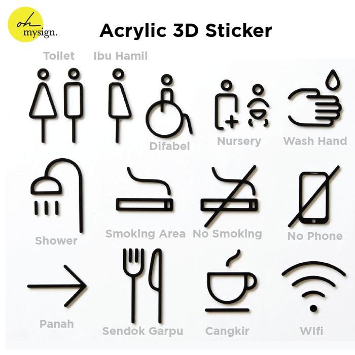 

ACRYLIC STICKER SIGNAGE TIMBUL AKRILIK SIGN MODERN
