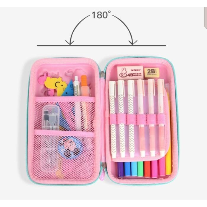 

TEMPAT PENSIL KOTAK PENSIL YOME KIDS GLITTER 3D HARDCASE WATERPROOF