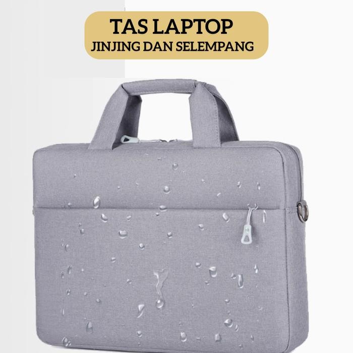 

Tas Kerja Laptop 15.6 Inch Model Jinjing & Selempang, Kompartemen Luas