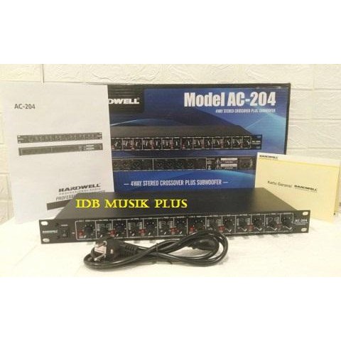 Crossover 4 Way Stereo Hardwell Ac204 Ac 204 Hardwell