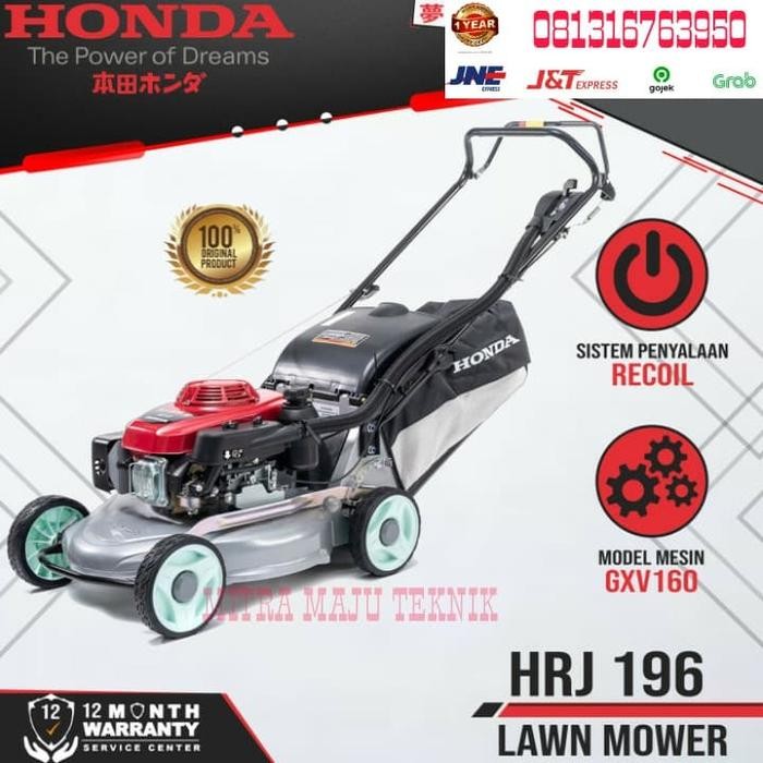 Unik Honda Mesin Potong Rumput Dorong Hrj196 Lawn Mower Hrj 196 Termurah Terlariss 