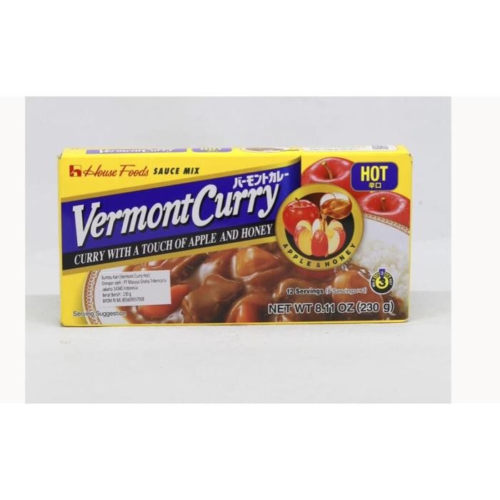 

TERMURAH HOUSE VERMONT CURRY JUMBO HOT 230 GR READY STOCK