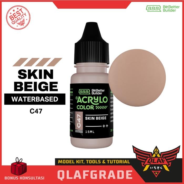 

ACRYLO SKIN BEIGE C47 cat gundam best hand brush airbrush model kit Acrylic Kuas Stationery