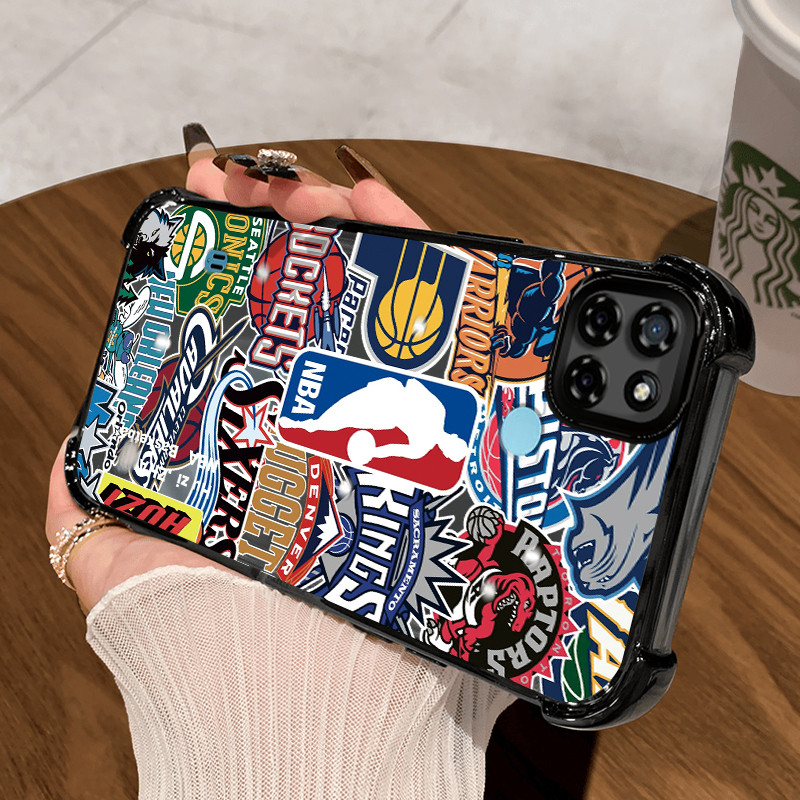 Casing Hp untuk Realme C21Y Realme C25Y C21 C15 Case Casing HP pola bermain bola basket Kesing Kasin