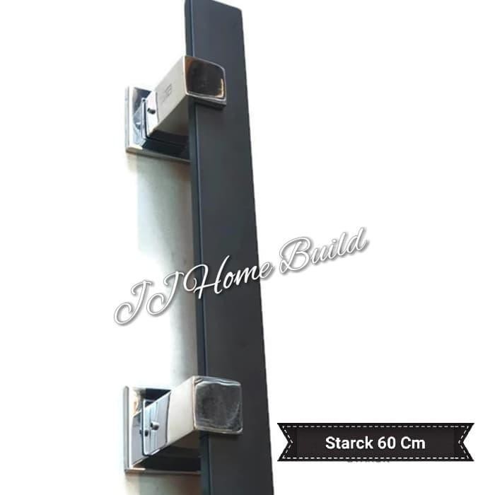 Gagang Pintu/Pull Handle Starck Hitam Matt Black 60 Cm Stainless 304