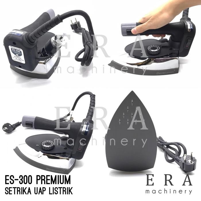 Setrika ES-300 Premium Uap Listrik Infus Gosokan ES300 Silverstar