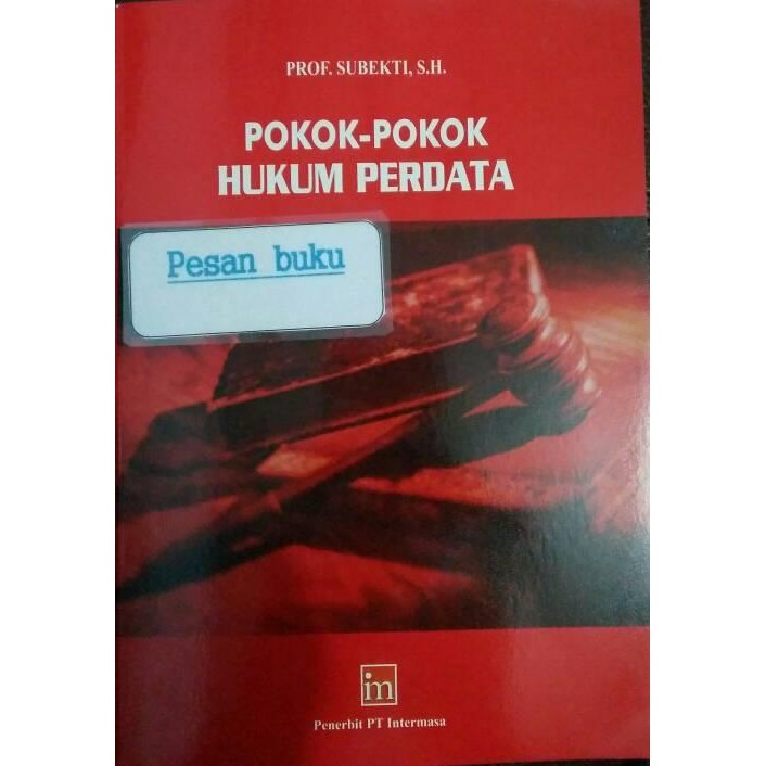 

Buku Pokok-Pokok Hukum Perdata