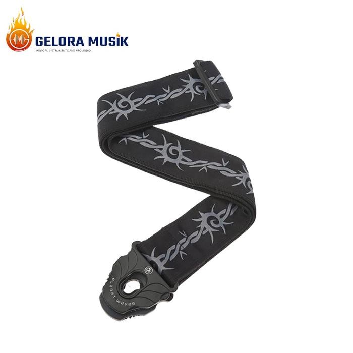 PROMO Strap Gitar Elektrik Gambar D'Addario Lock Berbed Wire 50PLA04