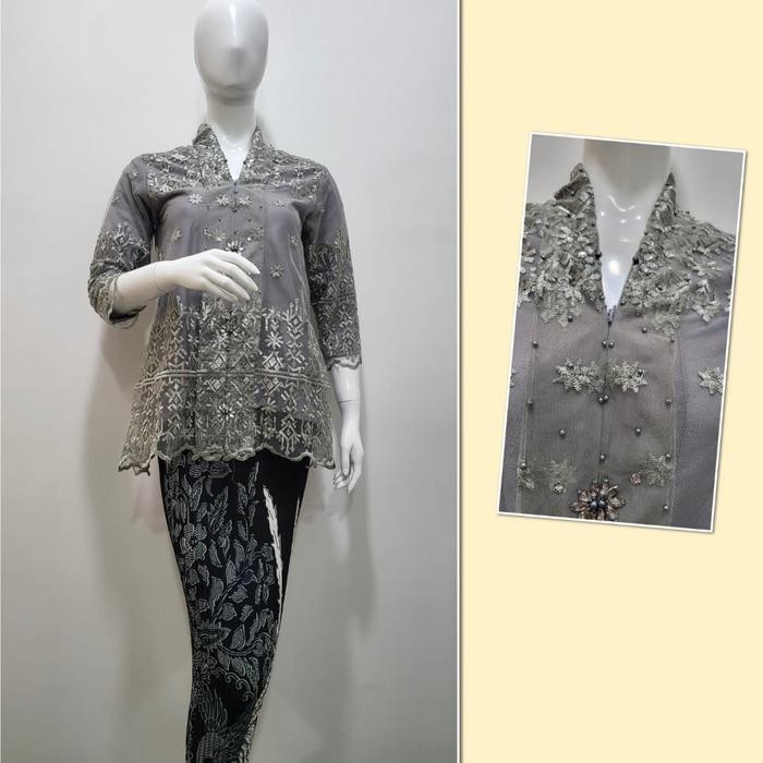 Pilihan- Kebaya Kartini Modis Remaja Bordir Payet Pesta Hitam Baju Wanita Dress Tangan