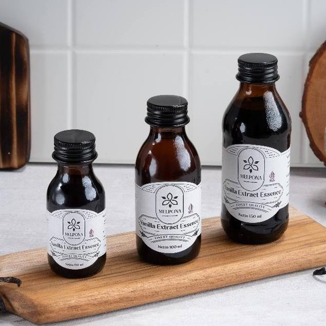 

Stok Baru Melpona Vanilla Extract Essence / Ekstract Essens Vanili Halal Non Alcohol No Alcohol