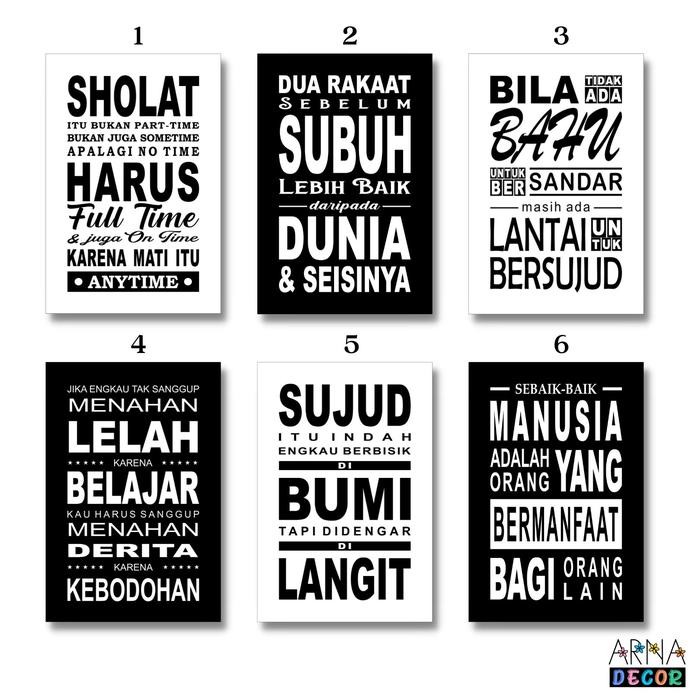 New HIASAN DINDING QUOTES ISLAM / Dekorasi Dinding Islami / Walldecor
