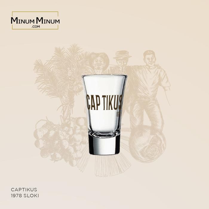 Short Glass (Gelas Sloki) Cap Tikus - 30ml