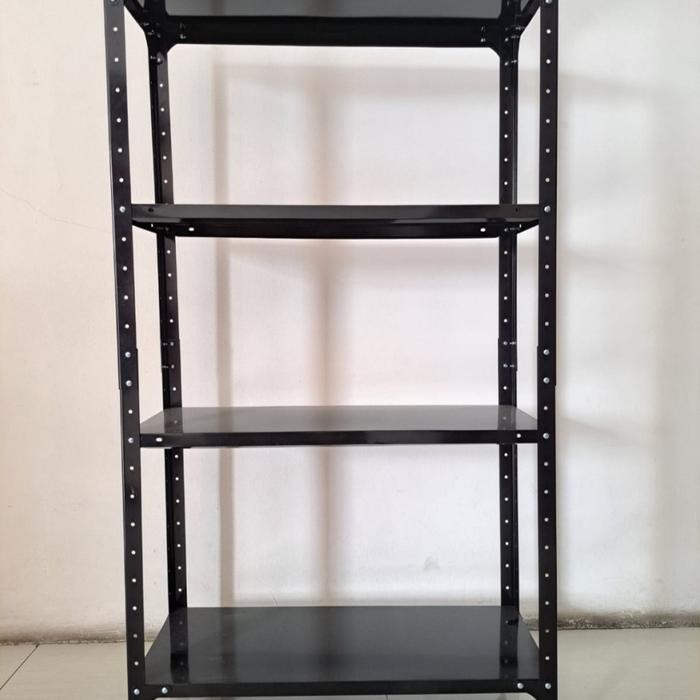 Kenmaster Rak 4 Susun Besi Serbaguna Black