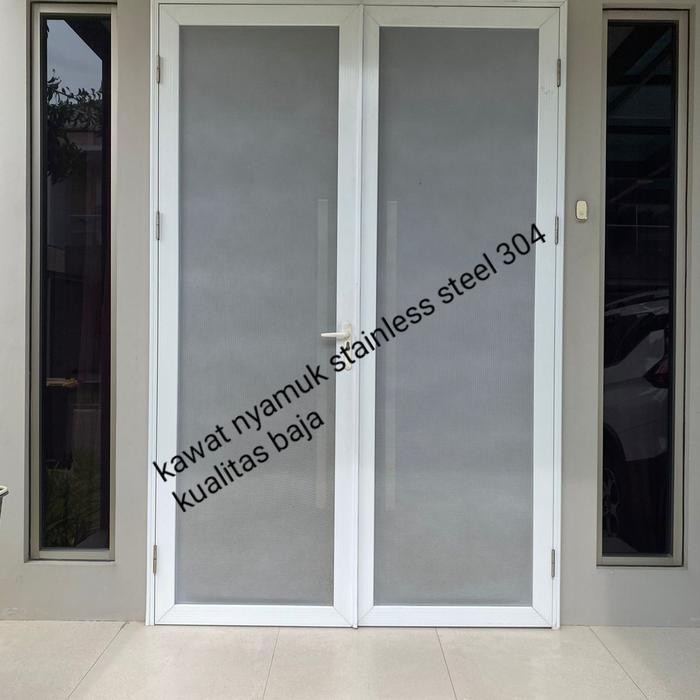 kasa nyamuk baja bahan stainless steel 304 warna hitam dan putih