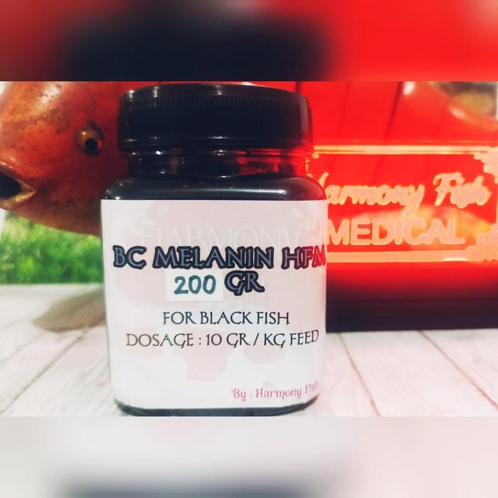 BC MELANIN HFM 200GR PASTA VITAMIN PIGMEN HITAM BLACK IKAN KOI KOKI