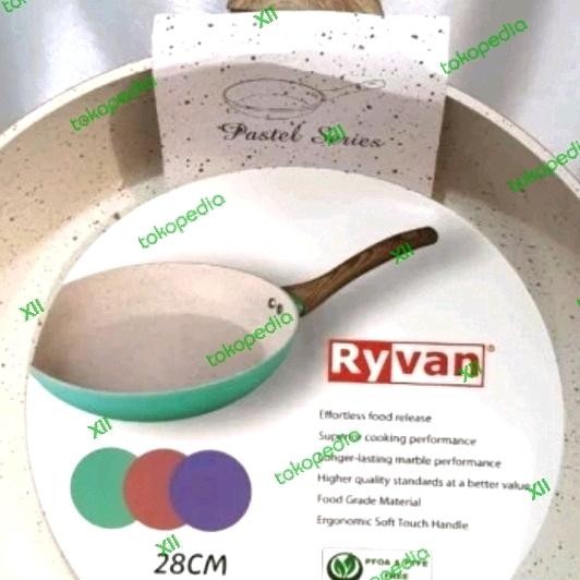 Terbaik Tms 99-008 Wajan Penggorengan Marble Viera Ryvan Fry Pan 28 Cm~Induksi 100% Ori