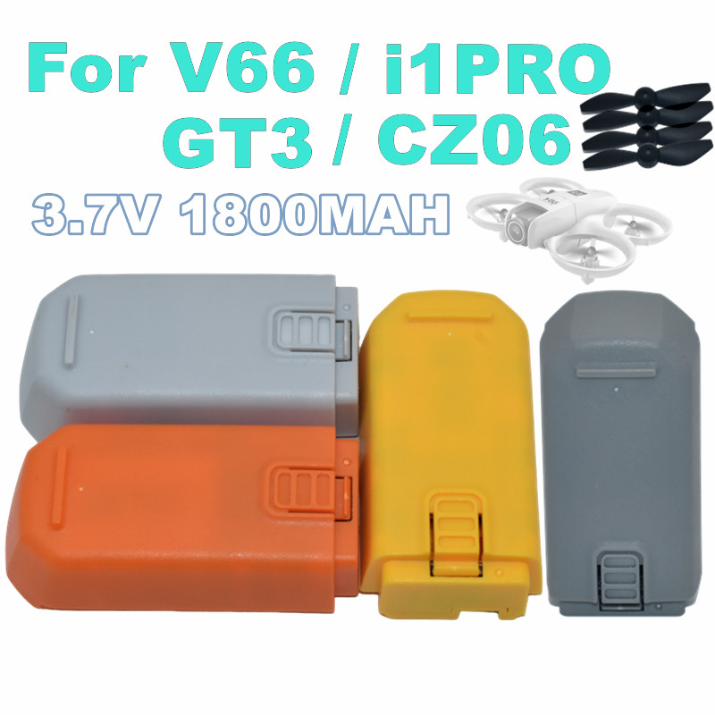 3.7V 1800mAh Battery For V66/GT3/CZ06/i1 Pro Mini Drone RC Quadcopter Replacement Battery and