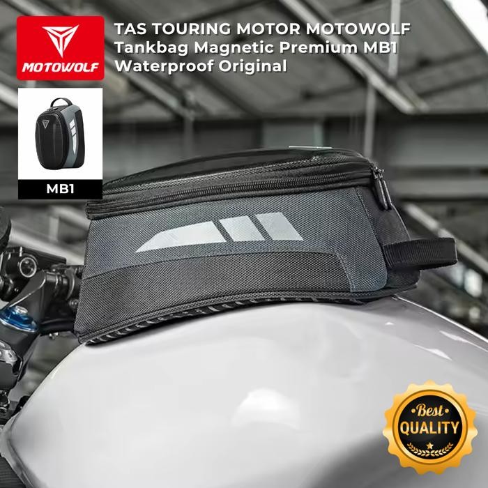 Tas Touring Motor Motowolf tankbag Magnetic Preum Waterof