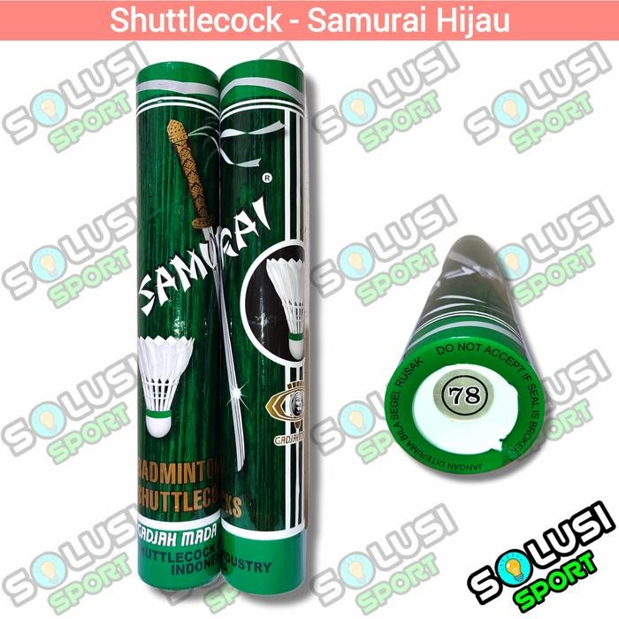 Shuttlecock Badminton SAMURAI HIJAU Kock Kok Bulutangkis
