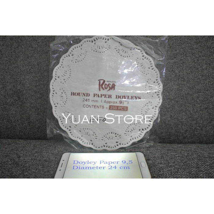 Doyley Paper 9,5 Kertas Renda Alas Renda Alas Kue Tatakan Kue