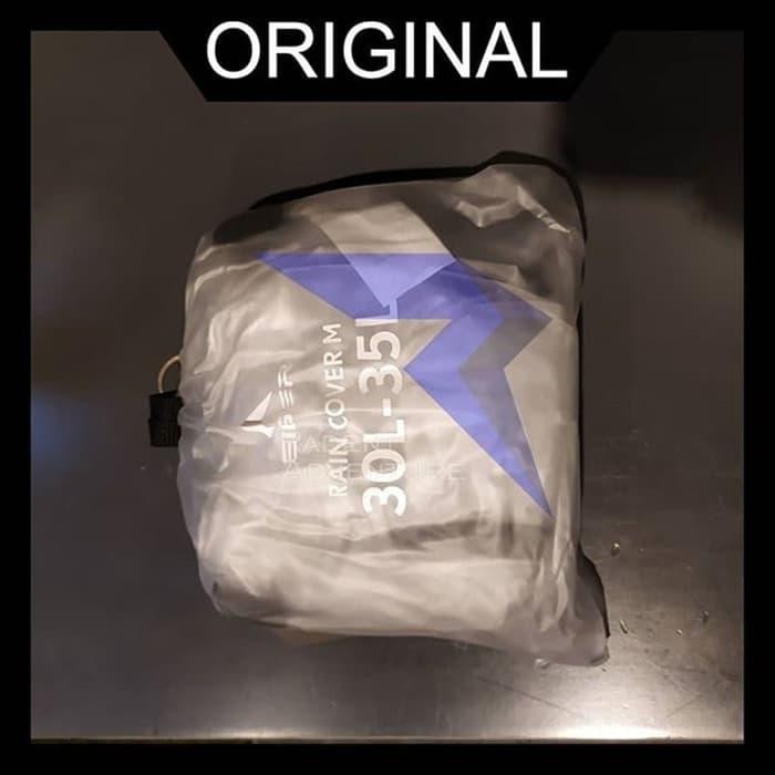 Rain Cover Eiger Transparent Rain Cover 30-35L White Putih 92000 5465 Tbk