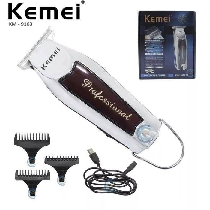 Kemei 9163 Alat Cukur Rambut Kemei Km-9163 Hair Clipper Trimmer Km 9163 Wireless Mesin Cukur