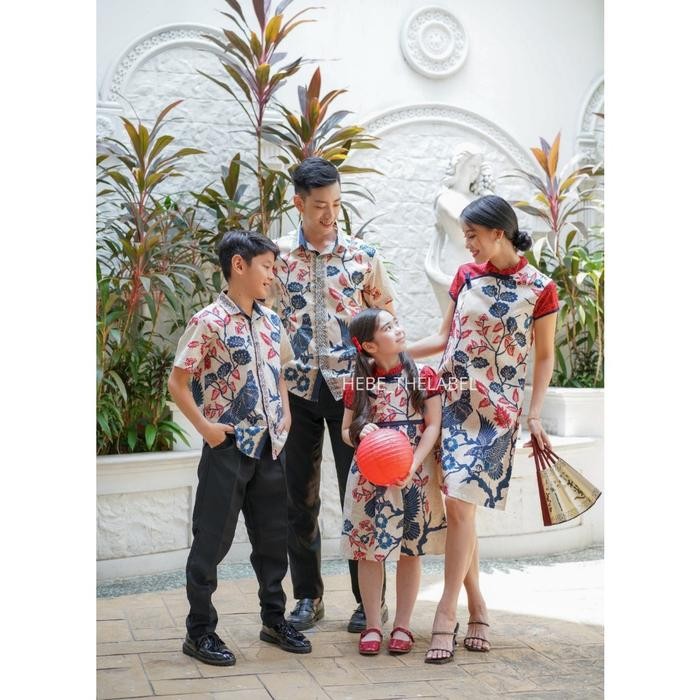 ASLI Akemi Batik Cheongsam - (Available Couple Adult & Kids ) Chinese New Year READY STOCK