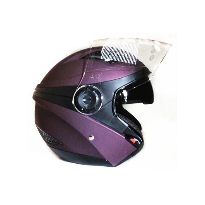 Helm Zeus ZS-610 Matt Purple/Ungu Half Face