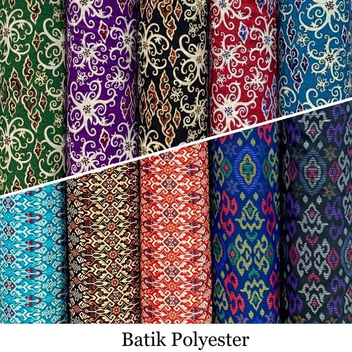 Kain Batik Polyester Borneo Kalbar