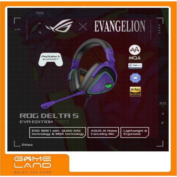 IS ASUS ROG Delta S EVA Edition Gaming Headset Evangelion PC PS5 XBOX