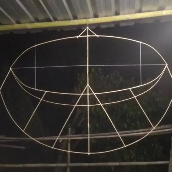 kerangka layangan pegon 1 meter bonus sendaren