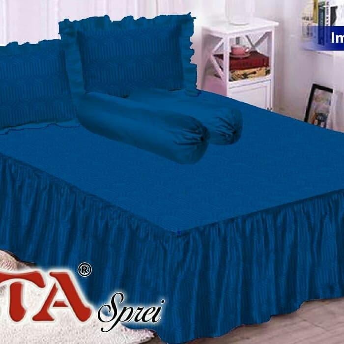 Sprei King Rumbai Fata Imperial Blue 180X200Cm