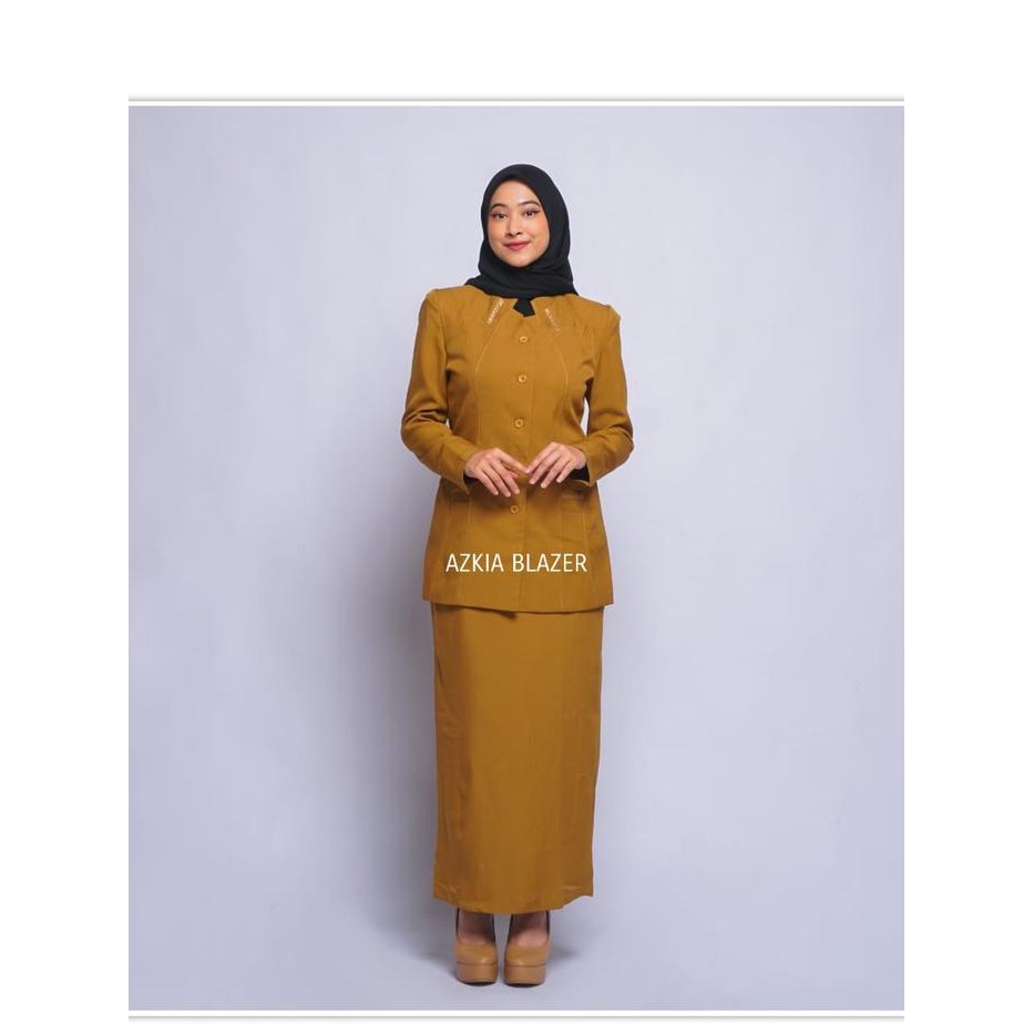 ORIGINAL Seragam kerja stelan blazer kantor wanita terbaru modis modern kekinian reguler fit