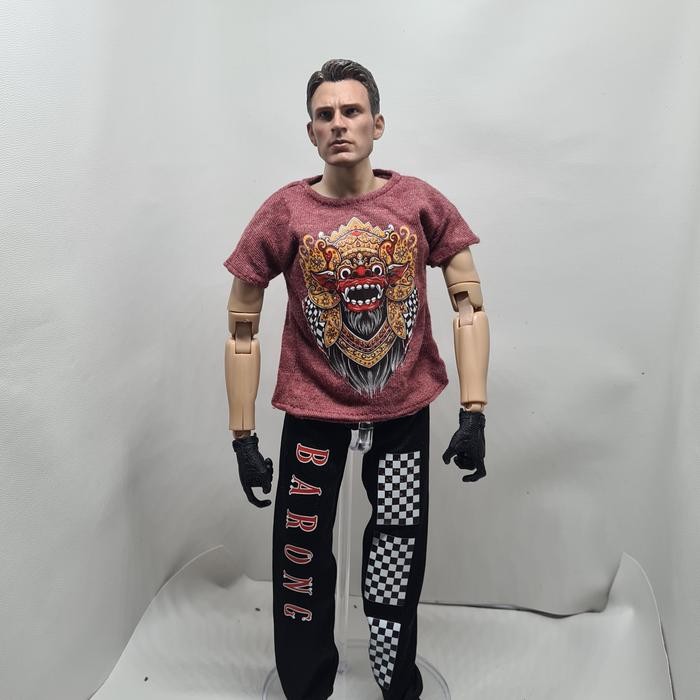 h4d2- Skala 1/6 Set Baju Dan Celana Seni Barong Coklat Male Female Boneka