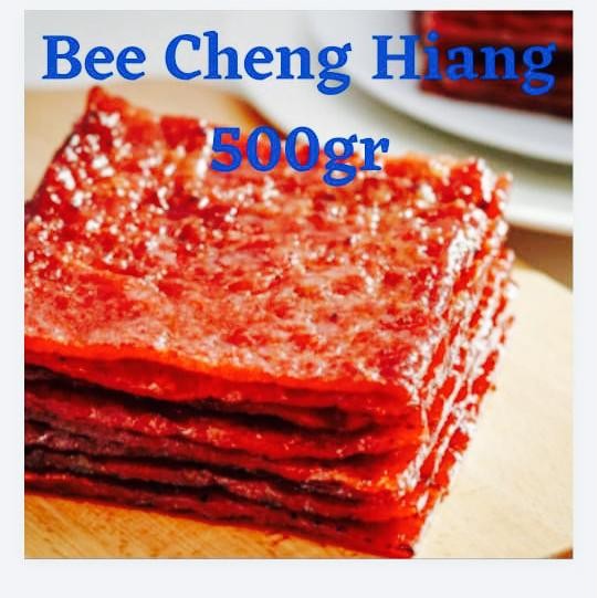 ge4i- Bee Cheng Hiang Sliced Pork 500Gr/Dendeng Daging Babi Bee Cheng Hiang